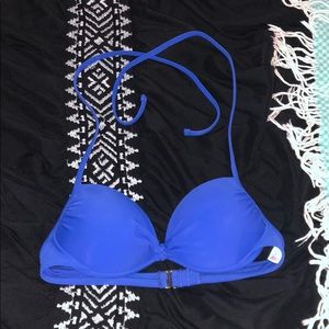 Royal blue bathing suit top